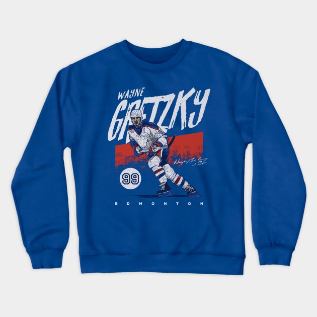 Wayne Gretzky Edmonton Grunge Crewneck Sweatshirt by lavonneroberson